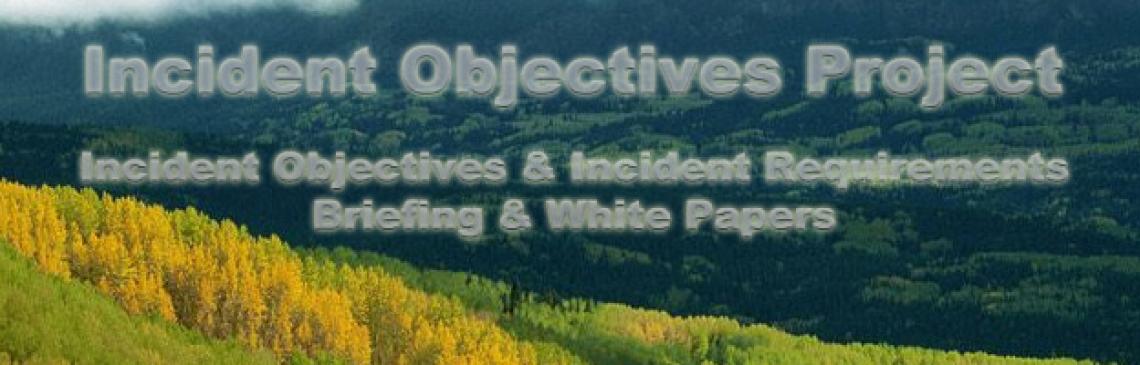 Incident Objectives Project